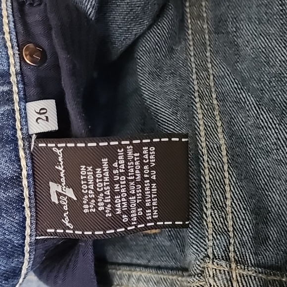 7 for all Mankind Josefina skinny Boyfriend Distressed Jeans size 26 - Picture 7 of 11